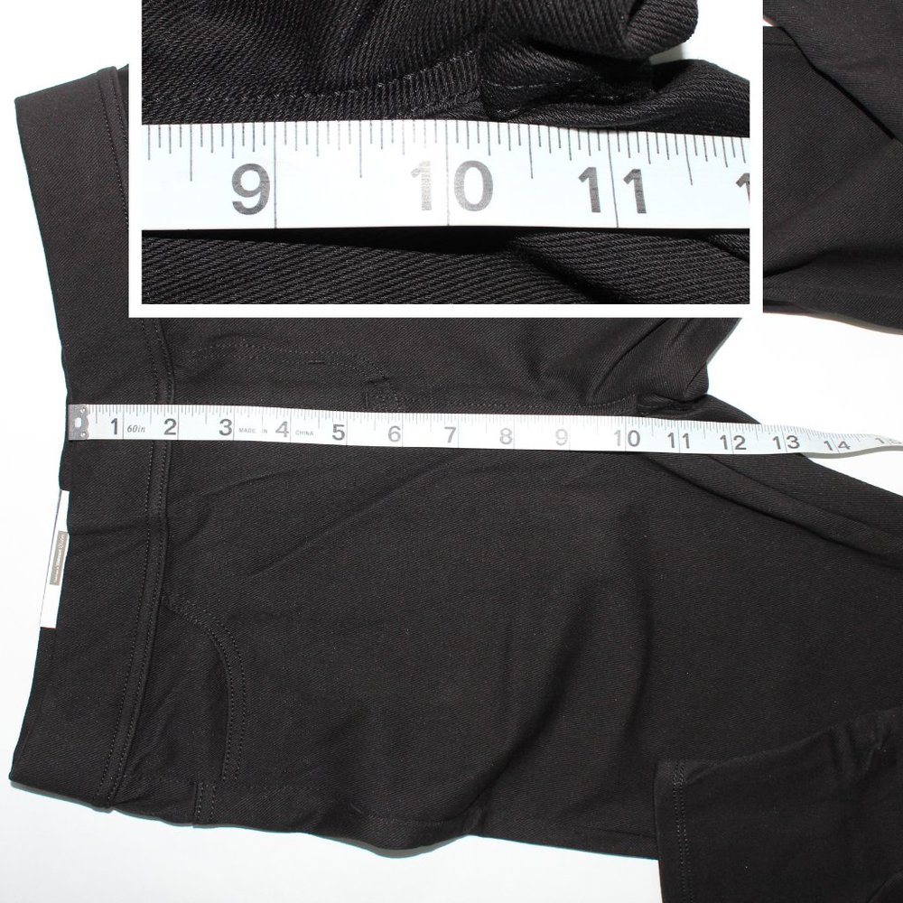 Time and Tru Black Mid Rise Fitted Stretch Capri Jeggings for Women Size XS 0-2 - Picture 6 of 10